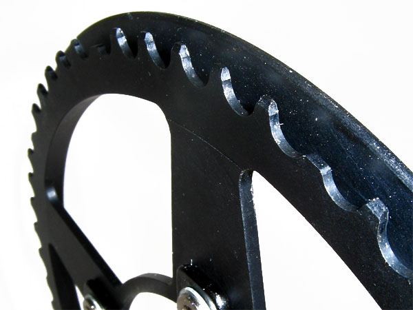 Chain ring 60 t. with integrated chain guard