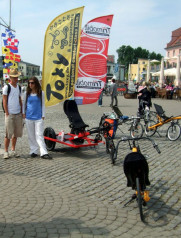 Werbefahne, Hhe ca. 3m